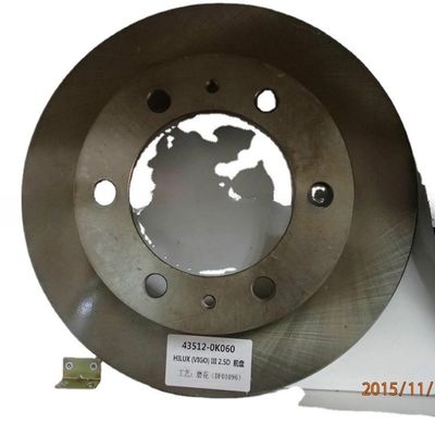 Rotor de disco de travão dianteiro para Toyota Hilux Vigo Pick Up 43512-0k060 OE NO. 43512-0k060