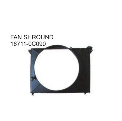 Ventilador de radiador de automóvel para Toyota HILUX 16711-0C090 Excelente desempenho