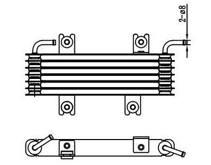 51.055 PARTES DE REFRESSO DE AUTO COOLER com óleo para o Nissan Juke de 2011 Número de referência 21606-1KX05